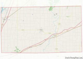 Map of Cumberland County, Illinois