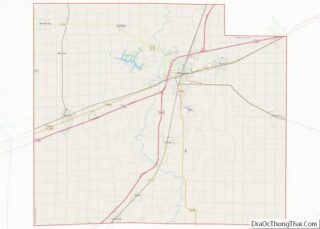 Map of Effingham County, Illinois