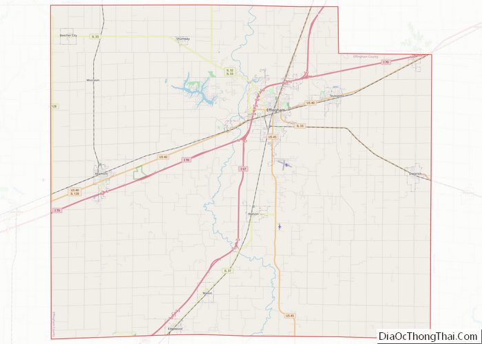 Map of Effingham County