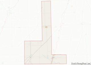 Map of Ford County, Illinois