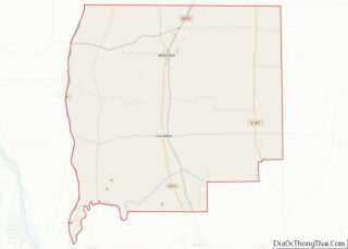 Map of Greene County, Illinois