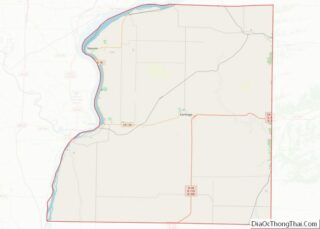 Map of Hancock County, Illinois