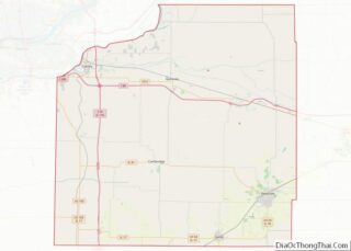 Map of Henry County, Illinois