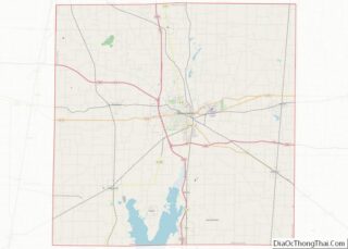 Map of Jefferson County, Illinois