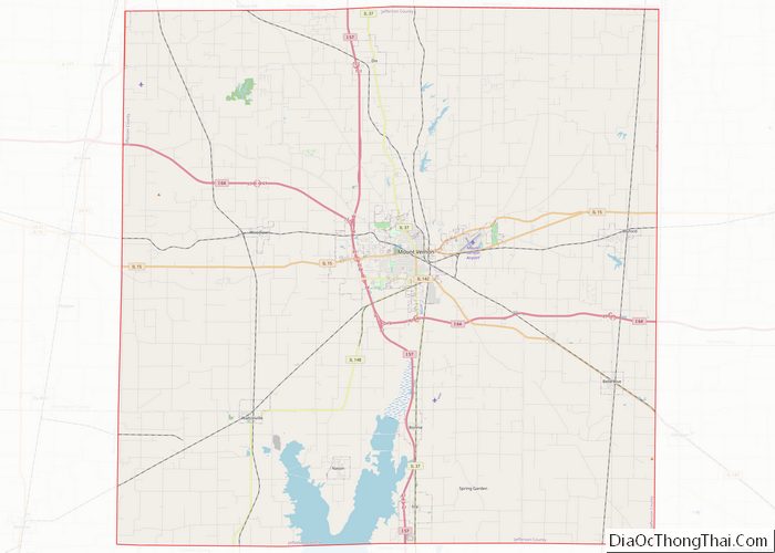 Map of Jefferson County