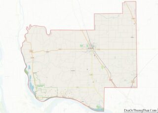 Map of Jersey County, Illinois