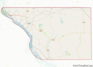 Map of Jo Daviess County, Illinois