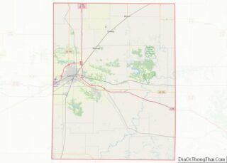 Map of Knox County, Illinois