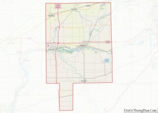 Map of LaSalle County, Illinois