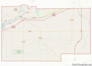 Map of Lee County, Illinois