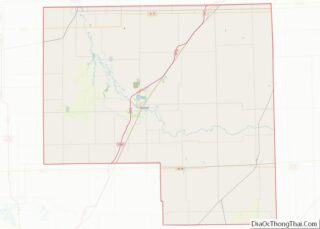 Map of Livingston County, Illinois