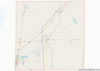 Map of Marion County, Illinois