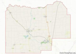 Map of Menard County, Illinois