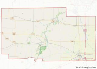 Map of Ogle County, Illinois