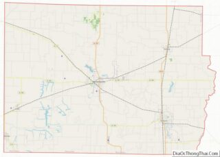 Map of Perry County, Illinois