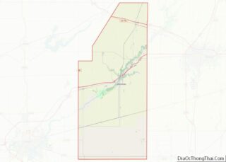 Map of Piatt County, Illinois