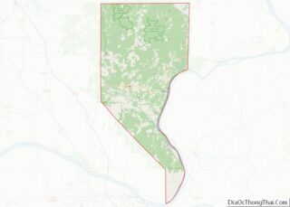 Map of Pope County, Illinois