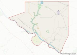 Map of Randolph County, Illinois