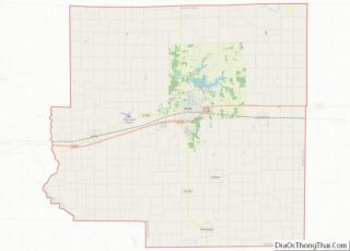 Map of Richland County, Illinois