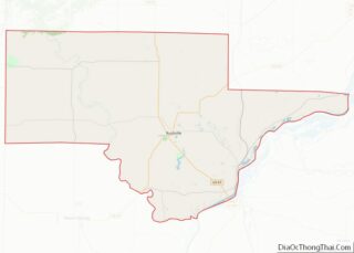 Map of Schuyler County, Illinois