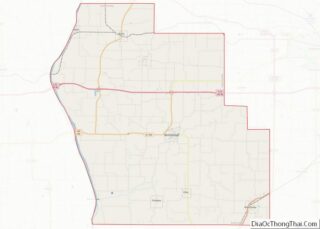 Map of Scott County, Illinois