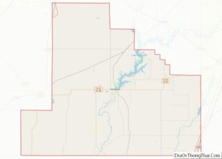 Map of Shelby County, Illinois