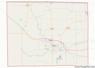 Map of Stephenson County, Illinois