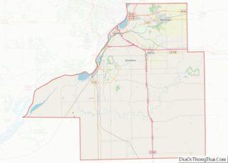 Map of Tazewell County, Illinois