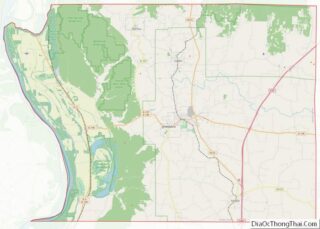 Map of Union County, Illinois