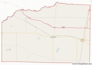 Map of Washington County, Illinois