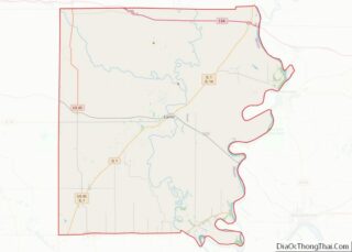 Map of White County, Illinois