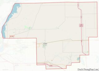 Map of Woodford County, Illinois