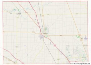 Map of Boone County, Indiana