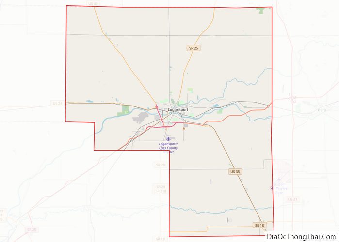 Map of Cass County