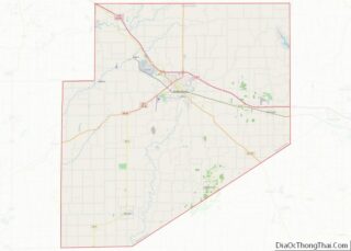 Map of Decatur County, Indiana