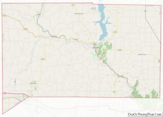 Map of Franklin County, Indiana