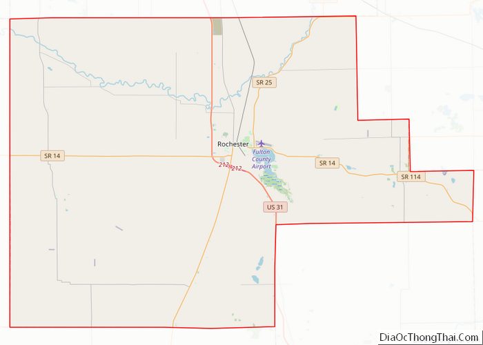 Map of Fulton County