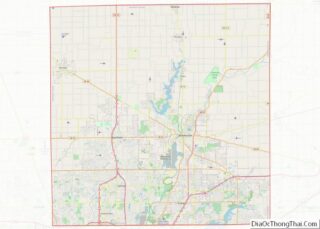 Map of Hamilton County, Indiana