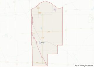 Map of Jasper County, Indiana