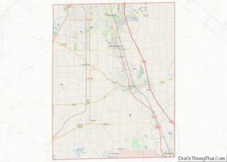 Map of Johnson County, Indiana