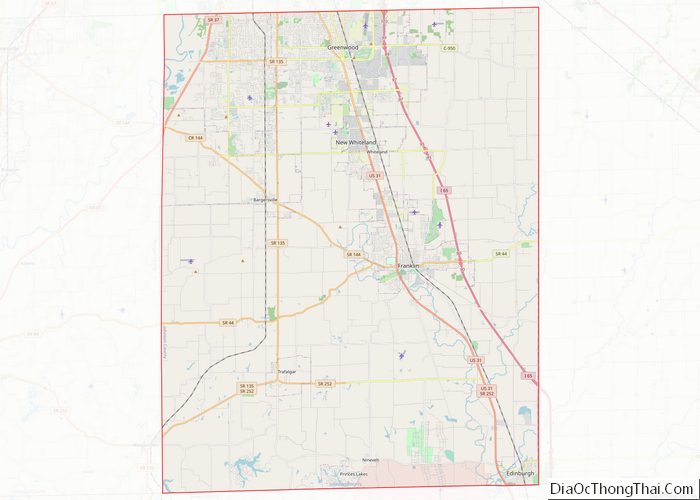 Map of Johnson County