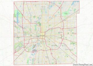 Map of Marion County, Indiana