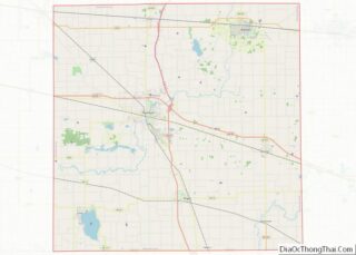 Map of Marshall County, Indiana