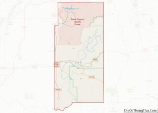 Map of Martin County, Indiana