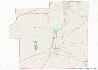 Map of Morgan County, Indiana