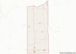 Map of Newton County, Indiana