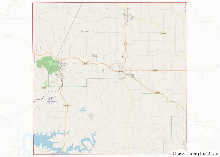 Map Of Orange County Indiana 4868