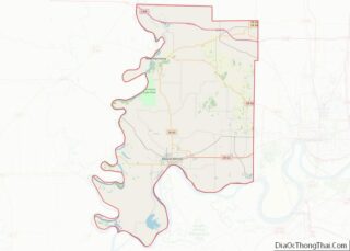 Map of Posey County, Indiana