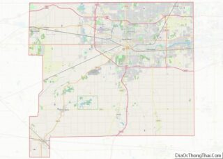 Map of St. Joseph County, Indiana