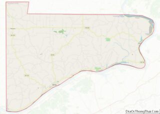 Map of Switzerland County, Indiana